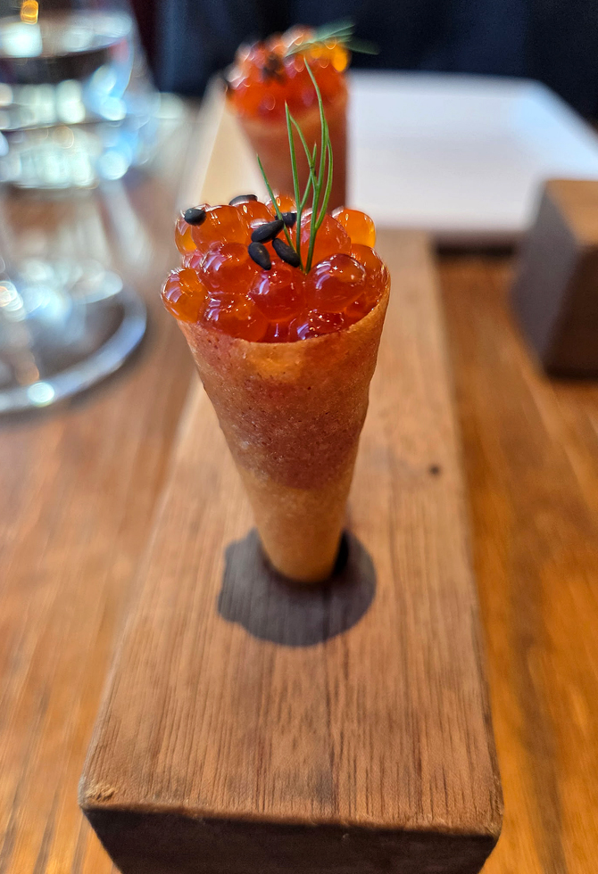 "Bagels and Lox'' cones.
