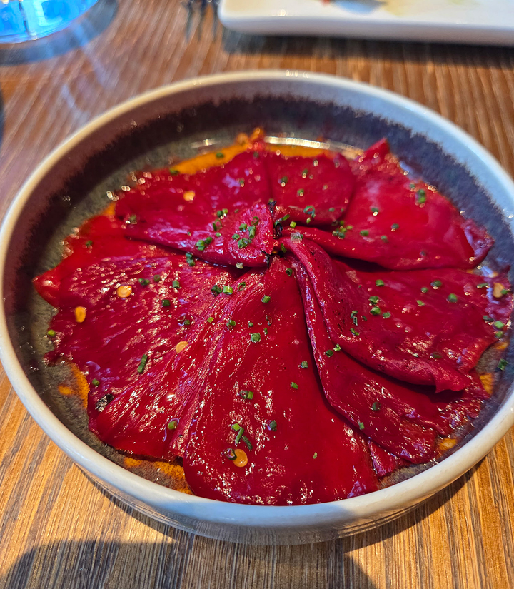 Piquillo peppers.