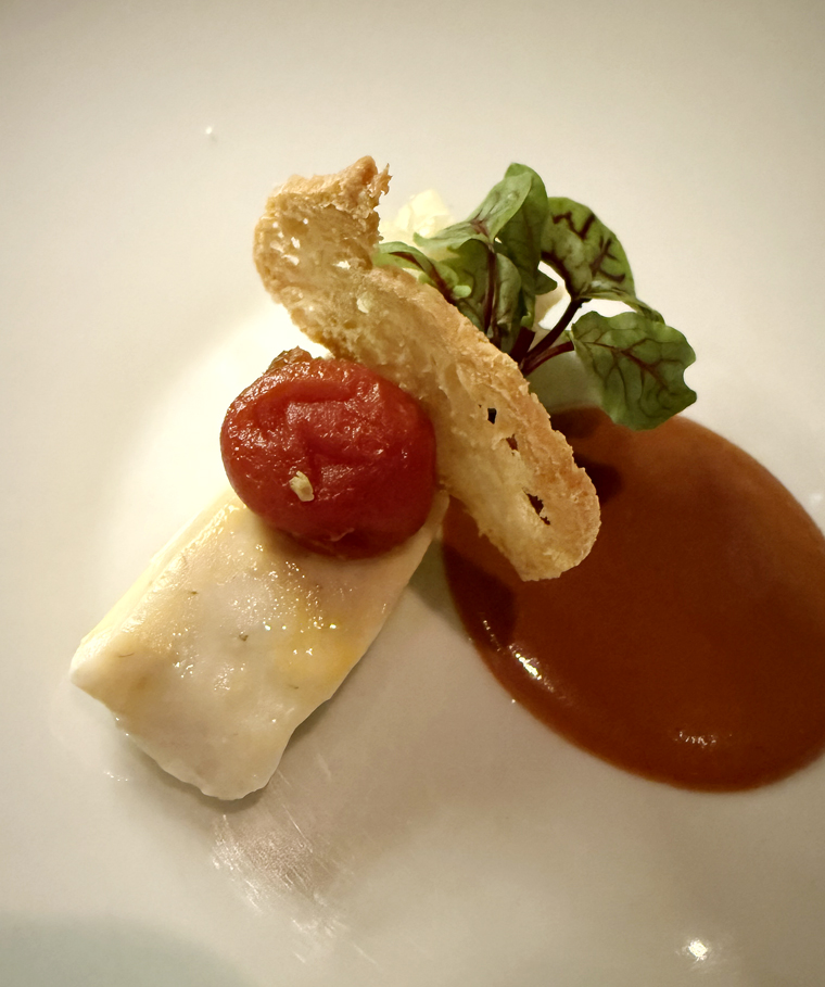 Turbot -- with that incredible tomato.
