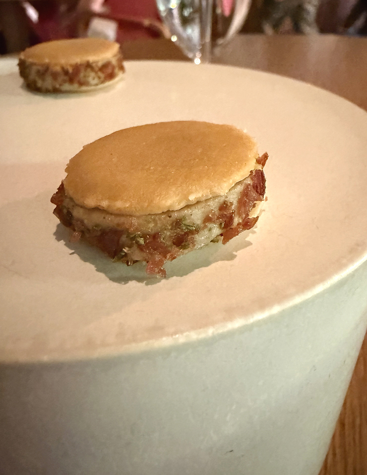 Morel and porcini amuse.