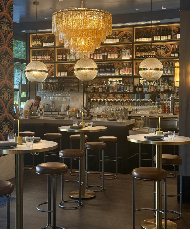 The bar.