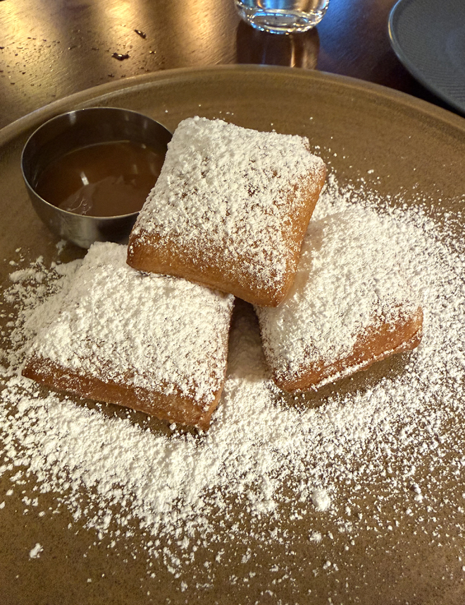Hot and tender beignets.