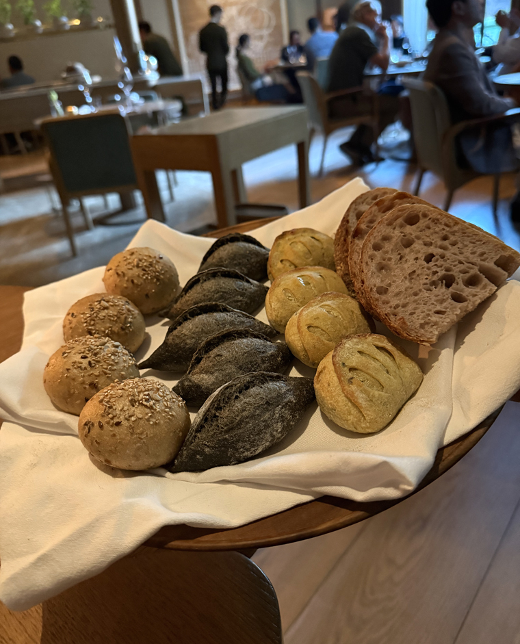 The bread selection.