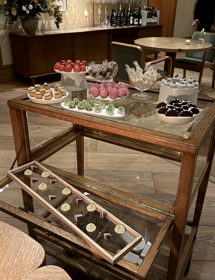 Mignardises cart.