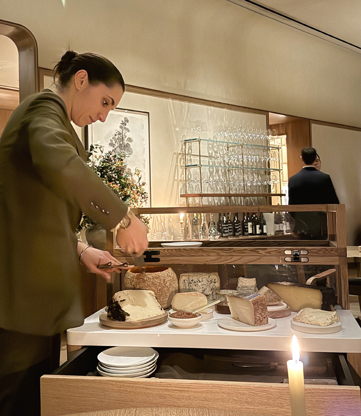 The cheese cart.