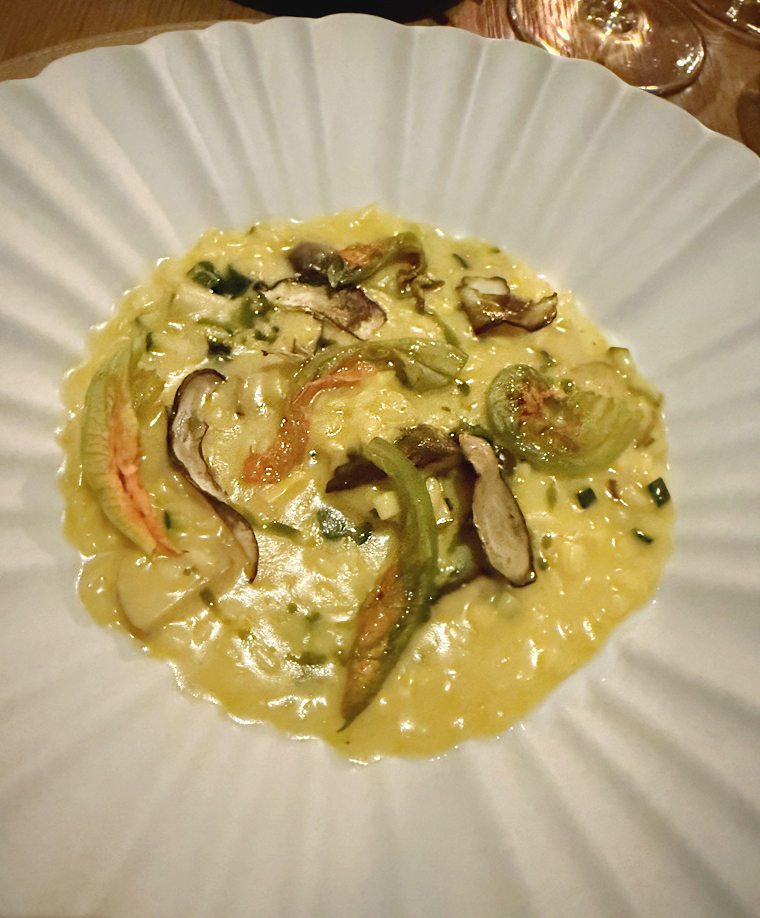 Risotto with the perfect consistency.