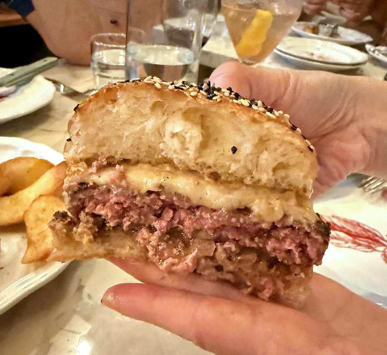 A look at all that juicy patty.