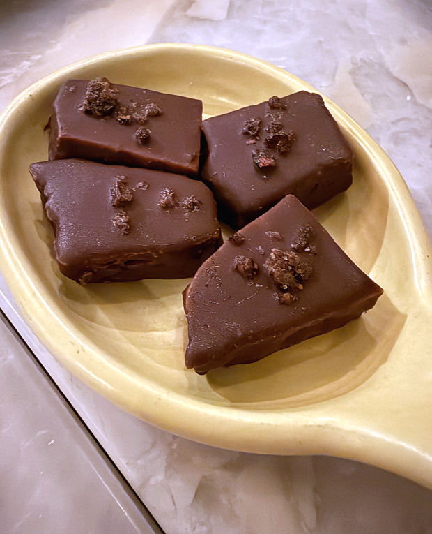 Chocolate honeycomb.
