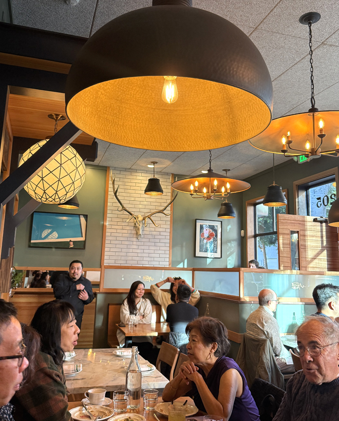 The dining room.