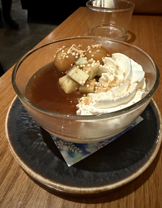 Sweet potato pudding.