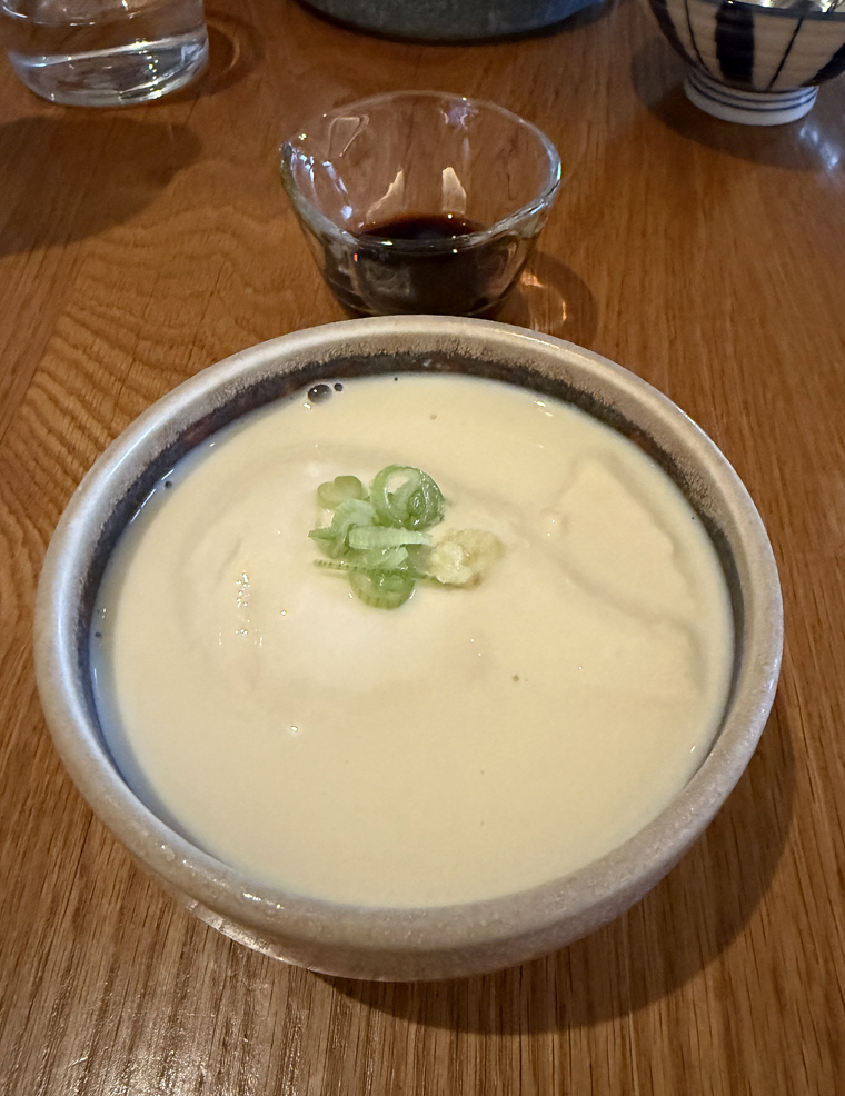 The incredible house-made warm tofu.