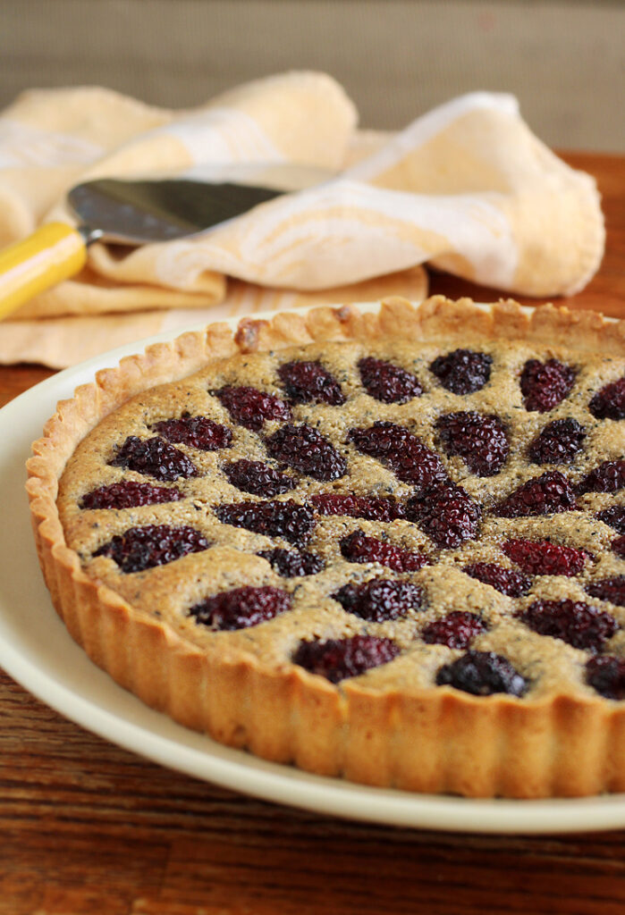 Take tea time to another level with a blackberry tart flavored with Darjeeling.