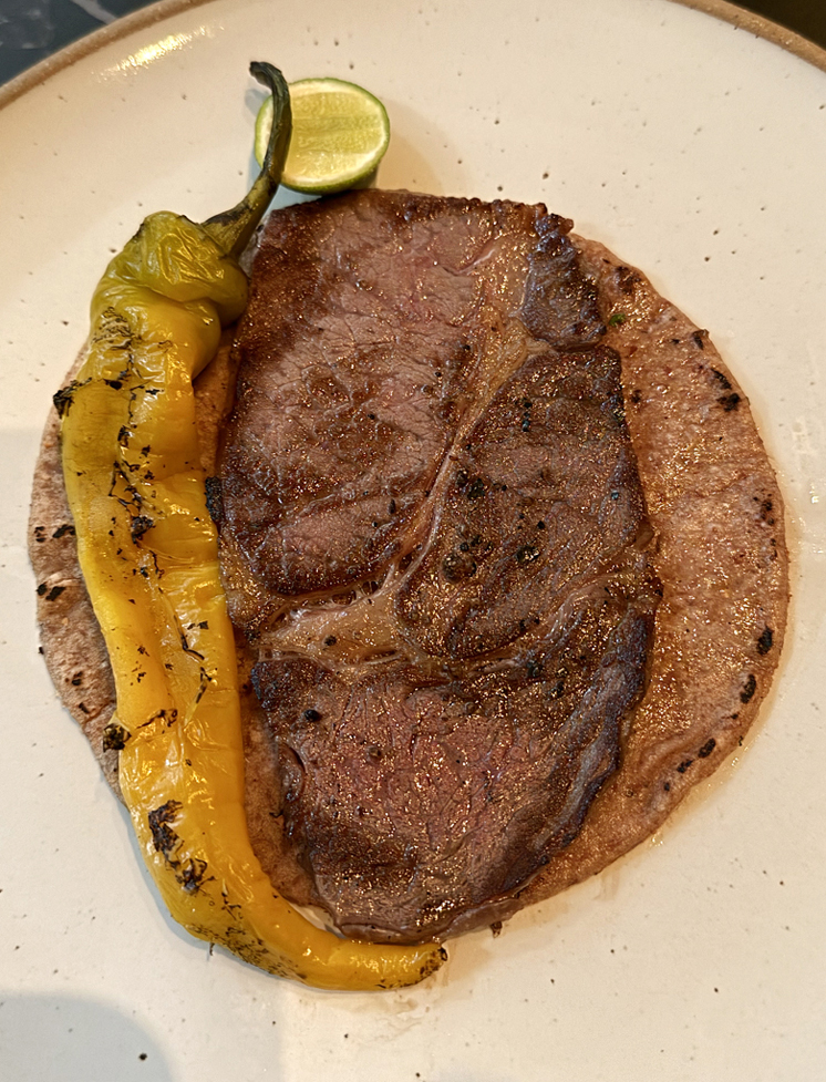 The Wagyu ribeye taco.
