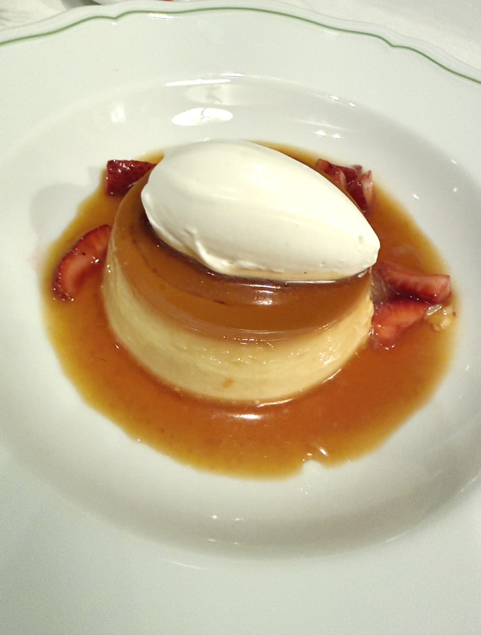 The epic creme caramel.