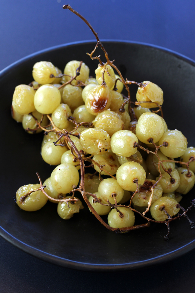 The grapes after roasting.