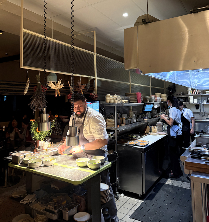 The kitchen.
