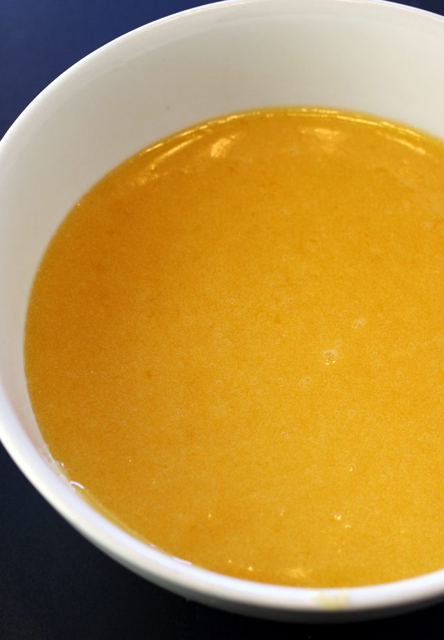 The lemon curd.