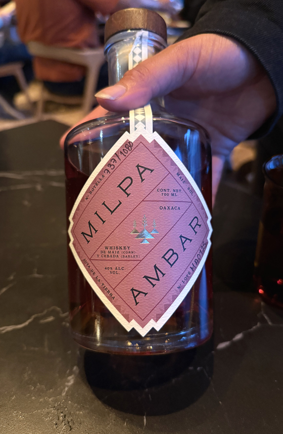 Mexican corn whiskey.