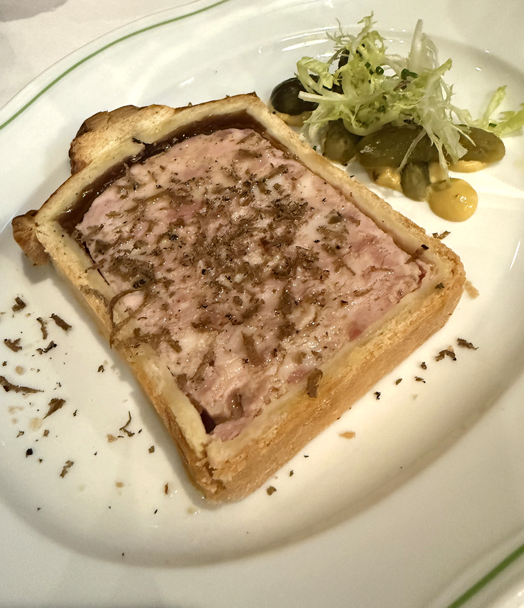 Sliced and plated.