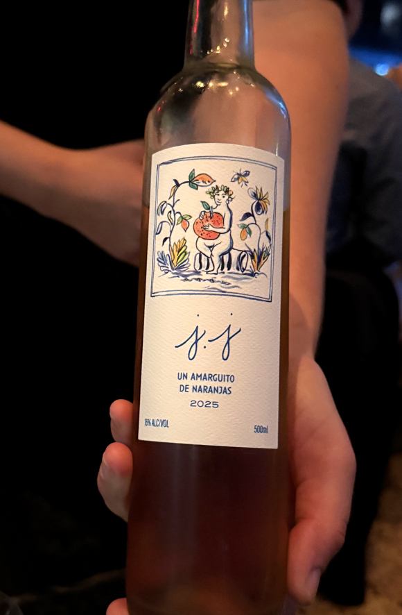 An orange wine -- that's made from oranges.
