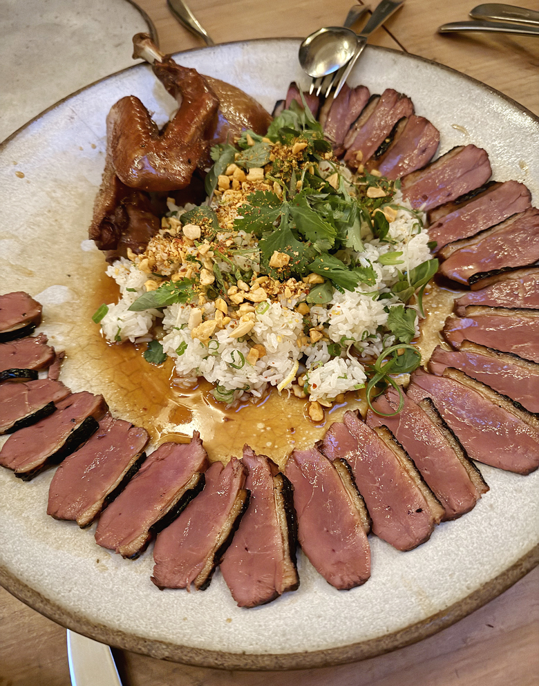 The famed half duck at Michelin-starred The Progress.