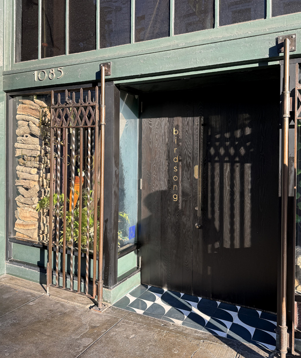 The entrance.