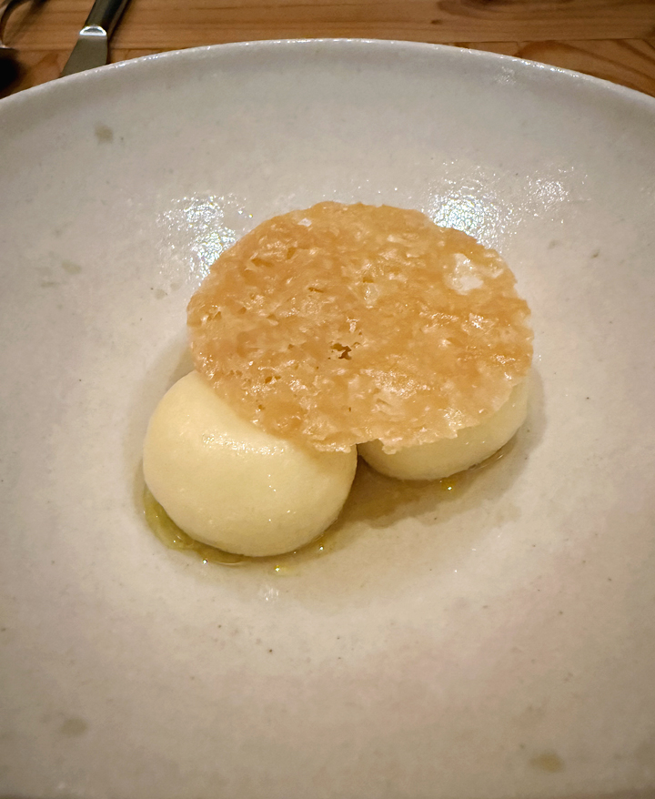 Ricotta gnudi.
