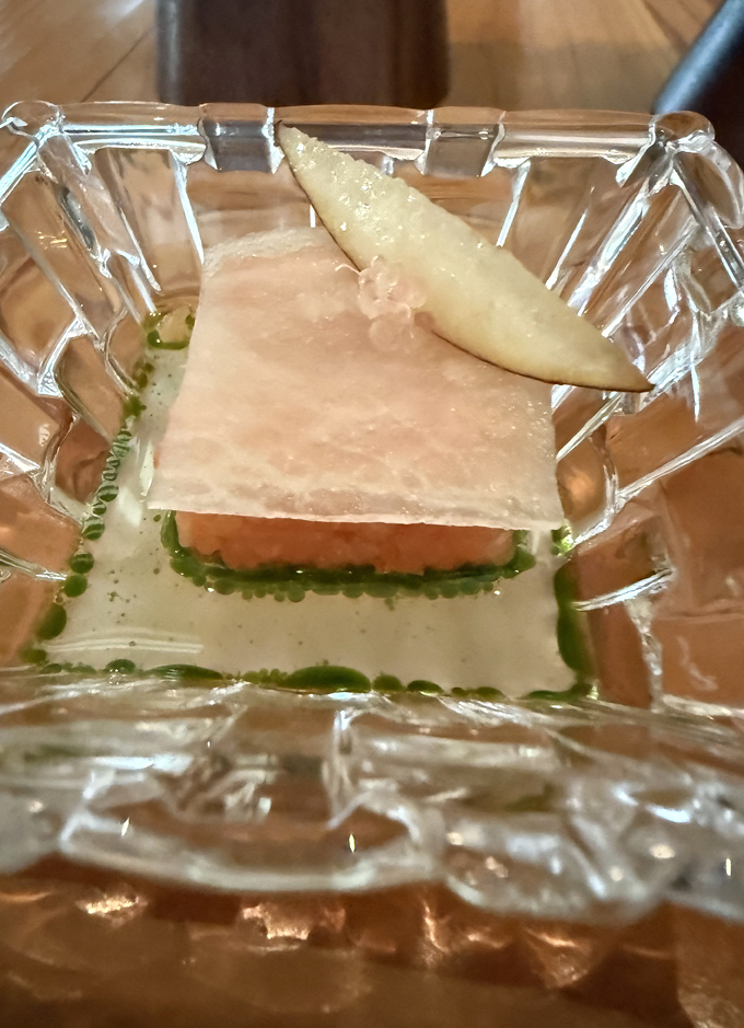 Salmon tartare.