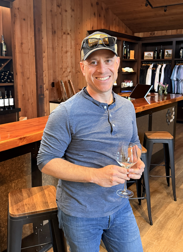 Winemaker Jesse Fox who followed an intriguing path to winemaking.