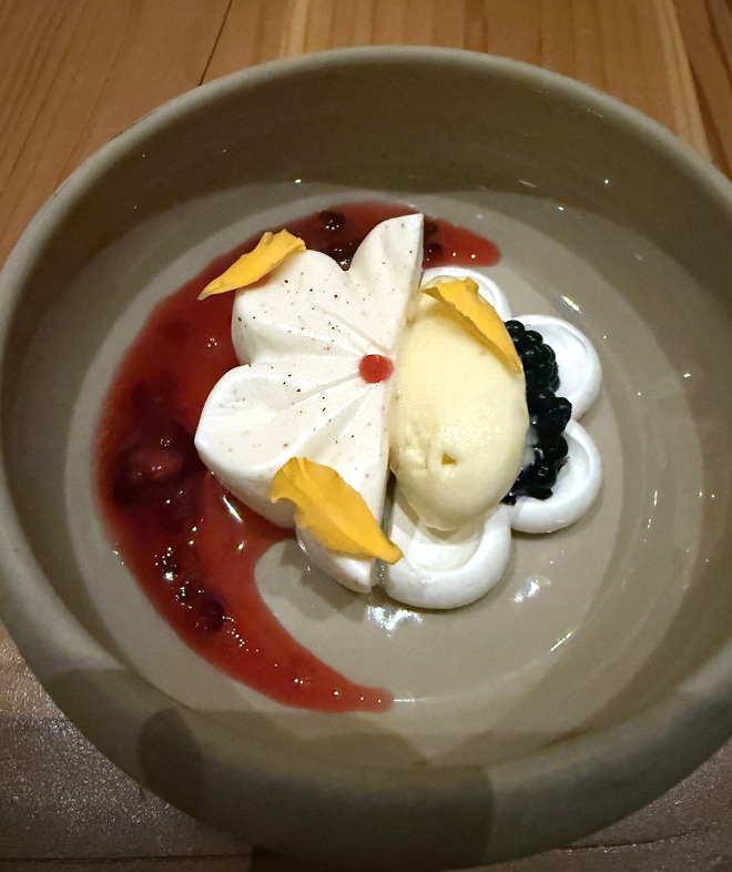 Yogurt panna cotta.